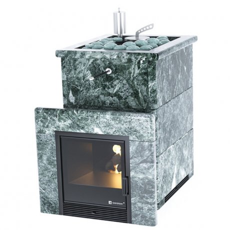 «Анапа» в полноценном кожухе из змеевика с открытым верхом, от 8 до 16 кубов «ИзиСтим»