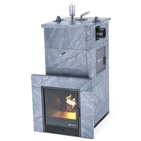 «Геленджик-М2» в полноценном кожухе из талькохлорита с боковым подключением, от 18 до 35 кубов «ИзиСтим»