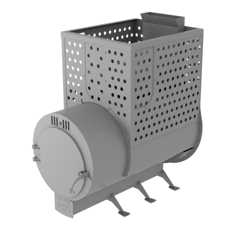 Дровяная печь «Казачка Кардия Лайт Порта 16», от 8 до 18 кубов «Завод Прогресс» (Печи по Белому)